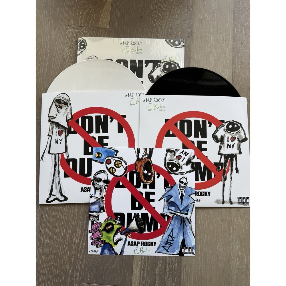 SIGNED ASAP ROCKY Dont Be Dumb SHIRTHEAD Vinyl 2xLP BLACK Insert Presale ❤️✅ NEW